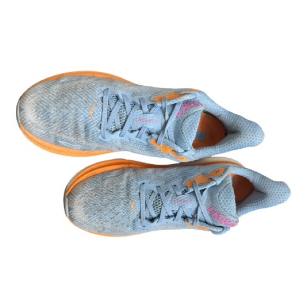 HOKA Women's Blue and Orange Athletic Shoes - Picture 3 of 8